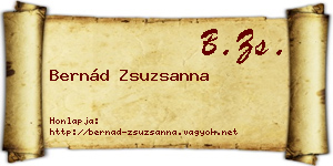 Bernád Zsuzsanna névjegykártya