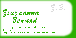 zsuzsanna bernad business card